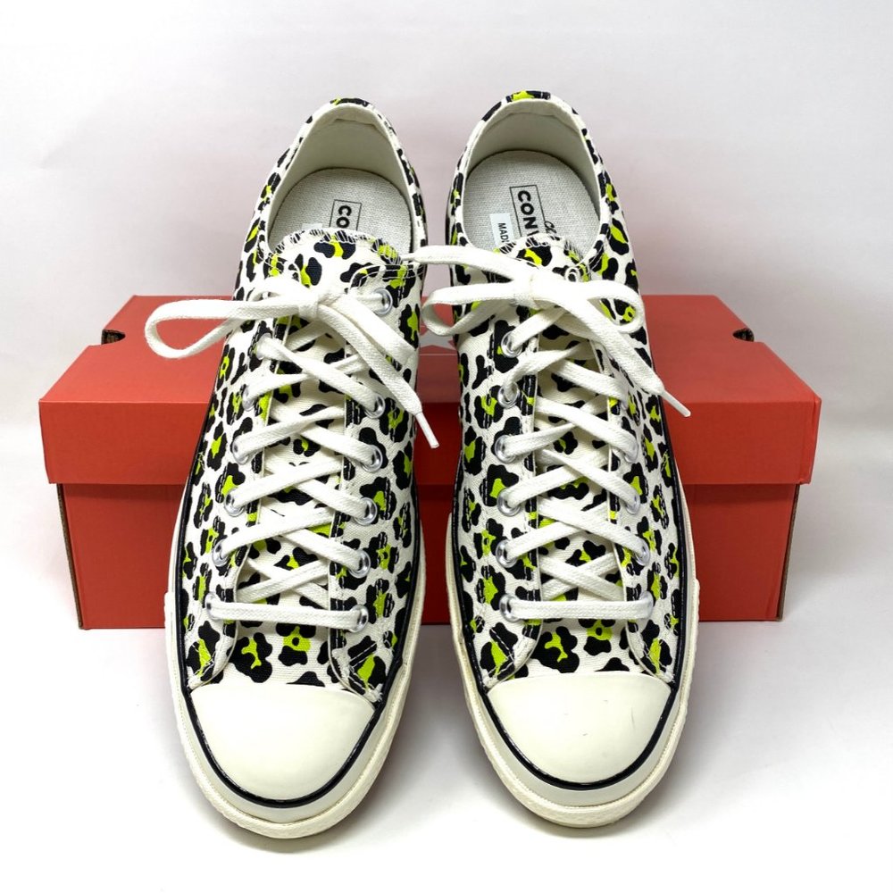 💖MEGA SALE💖Converse CHUCK 70 OX EGRET Black Leopard Print Low Men's 164410C - Picture 3 of 11